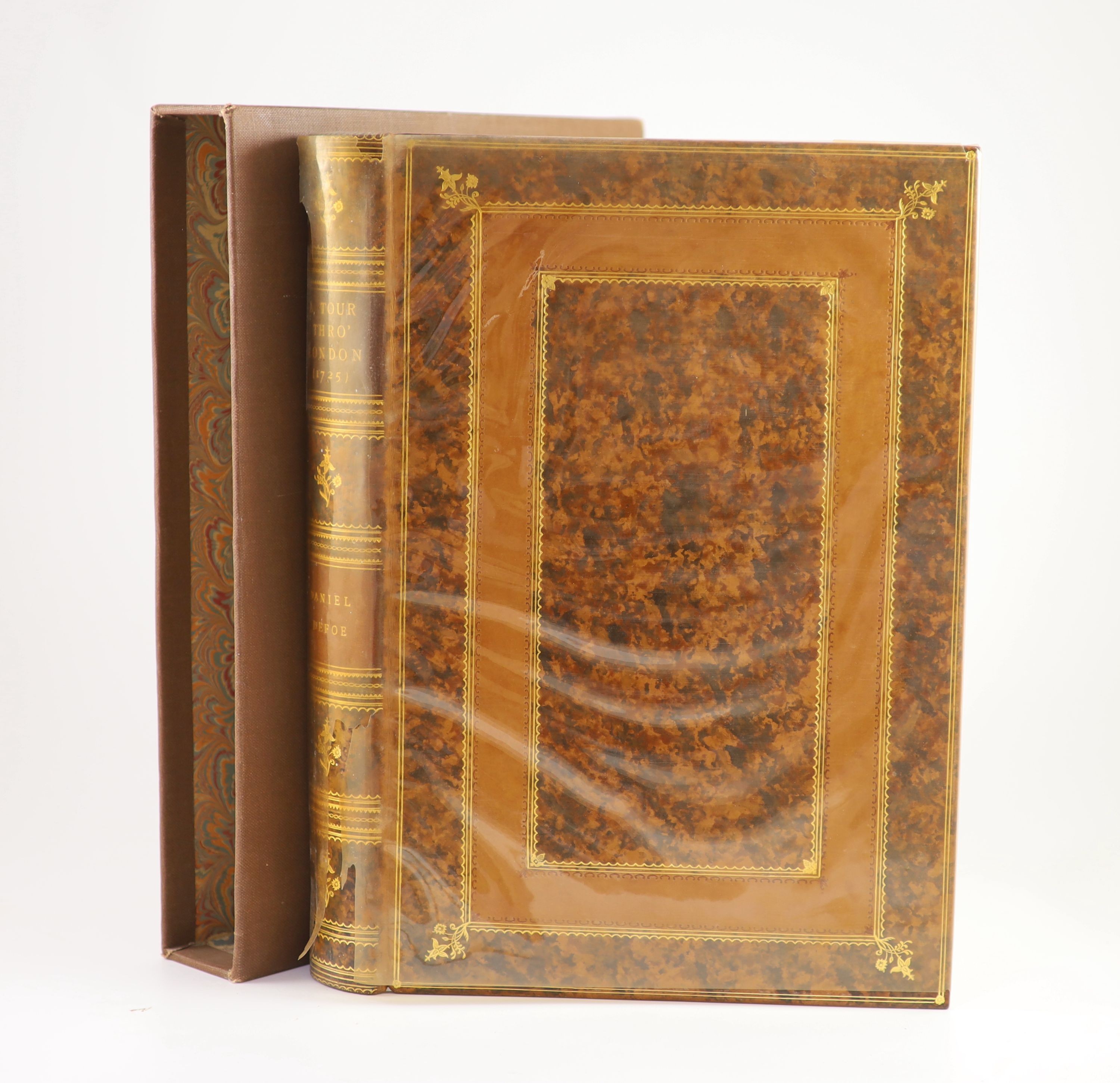 Defoe, Daniel - A Tour thro’ London about the year 1725, folio, calf, B.T. Batsford, London, 1929, with slip case